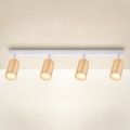 Brilagi - Reflektorska lampa SELE 4xGU10/30W/230V bela/dekor hrasta
