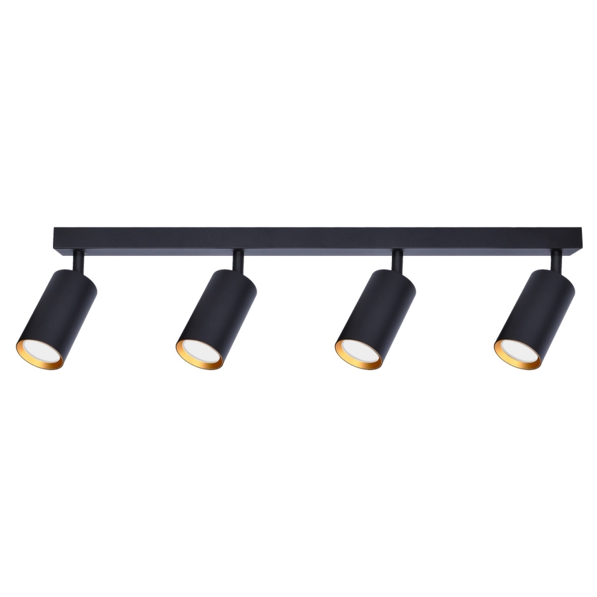 Brilagi - Reflektorska lampa SELE 4xGU10/30W/230V crno/zlatna
