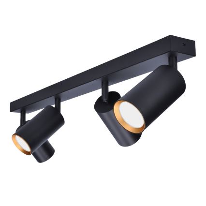 Brilagi - Reflektorska lampa SELE 4xGU10/30W/230V crno/zlatna