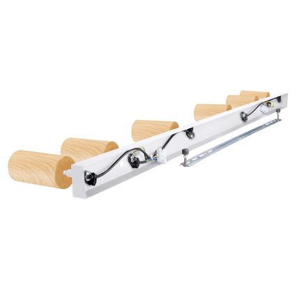 Brilagi - Reflektorska lampa SELE 6xGU10/30W/230V bela/dekor hrasta