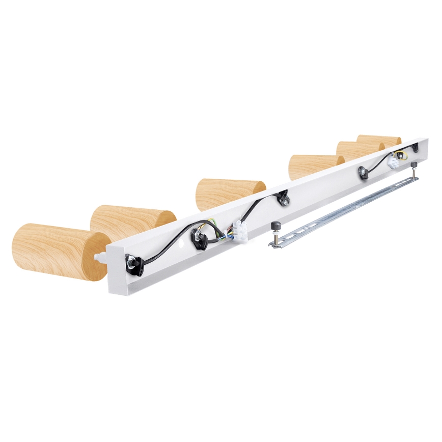 Brilagi - Reflektorska lampa SELE 6xGU10/30W/230V bela/dekor hrasta