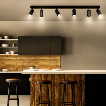 Brilagi - Reflektorska lampa SELE 6xGU10/30W/230V crno