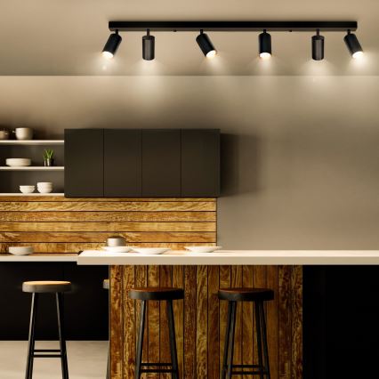 Brilagi - Reflektorska lampa SELE 6xGU10/30W/230V crno/zlatna