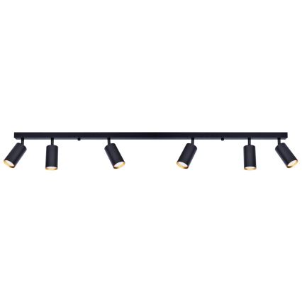 Brilagi - Reflektorska lampa SELE 6xGU10/30W/230V crno/zlatna