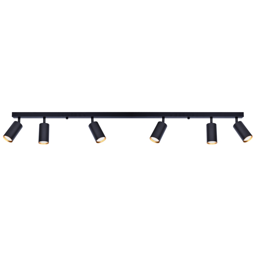 Brilagi - Reflektorska lampa SELE 6xGU10/30W/230V crno/zlatna