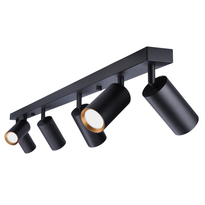 Brilagi - Reflektorska lampa SELE 6xGU10/30W/230V crno/zlatna