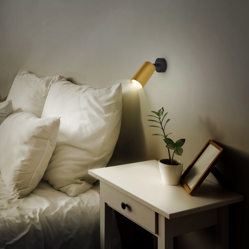 Brilagi - Reflektorska lampa SELE GOLDEN 1xGU10/30W/230V crno/zlatna
