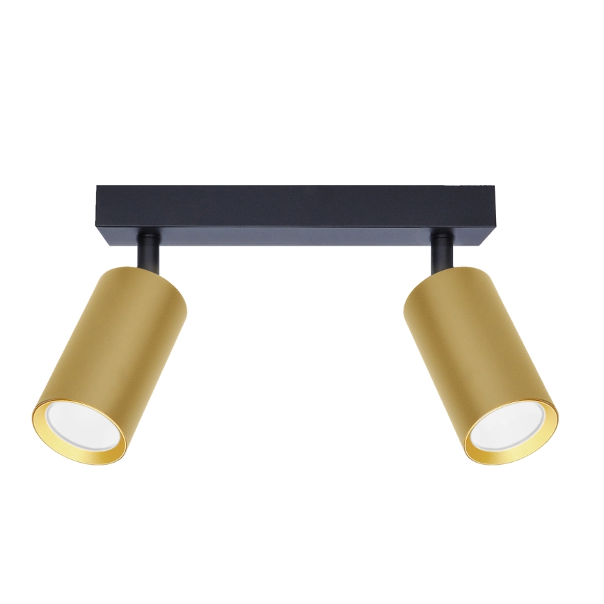 Brilagi - Reflektorska lampa SELE GOLDEN 2xGU10/30W/230V crno/zlatna