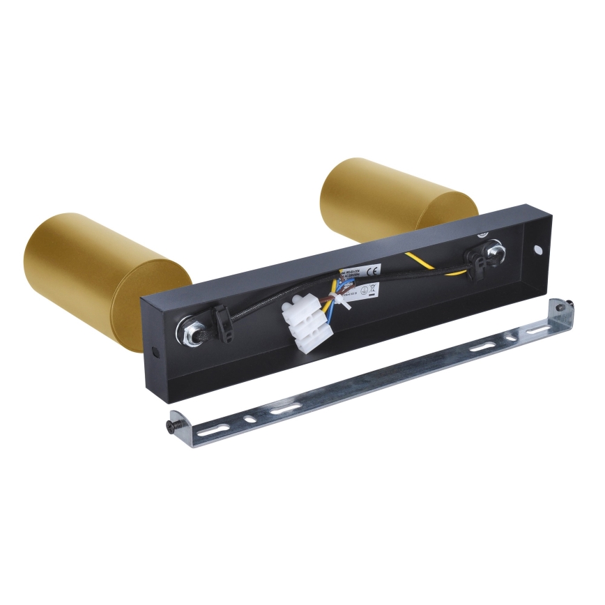 Brilagi - Reflektorska lampa SELE GOLDEN 2xGU10/30W/230V crno/zlatna