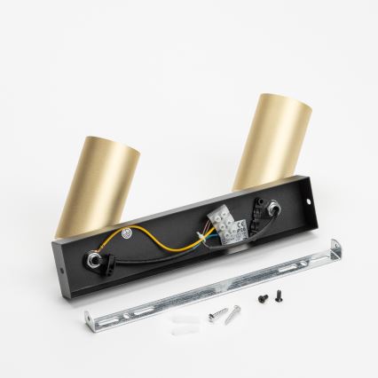 Brilagi - Reflektorska lampa SELE GOLDEN 2xGU10/30W/230V crno/zlatna