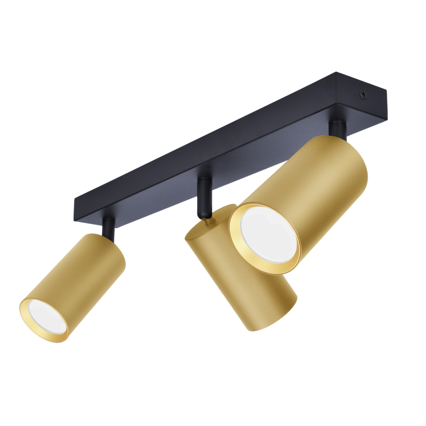 Brilagi - Reflektorska lampa SELE GOLDEN 3xGU10/30W/230V crno/zlatna