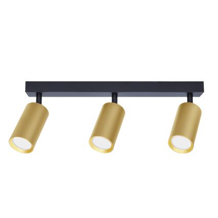 Brilagi - Reflektorska lampa SELE GOLDEN 3xGU10/30W/230V crno/zlatna