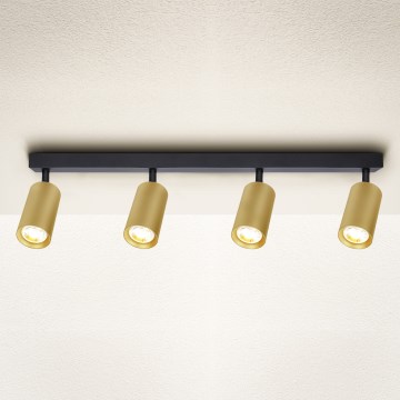 Brilagi - Reflektorska lampa SELE GOLDEN 4xGU10/30W/230V crno/zlatna