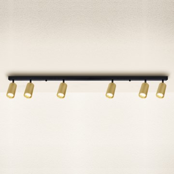 Brilagi - Reflektorska lampa SELE GOLDEN 6xGU10/30W/230V crno/zlatna
