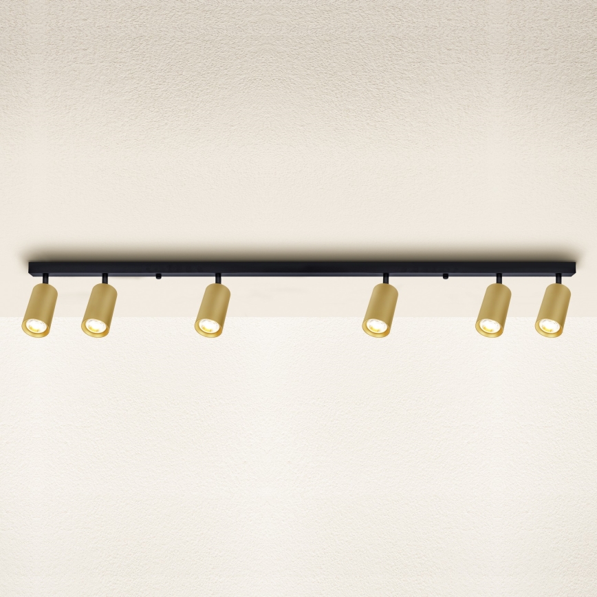 Brilagi - Reflektorska lampa SELE GOLDEN 6xGU10/30W/230V crno/zlatna