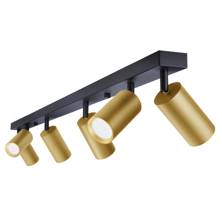 Brilagi - Reflektorska lampa SELE GOLDEN 6xGU10/30W/230V crno/zlatna