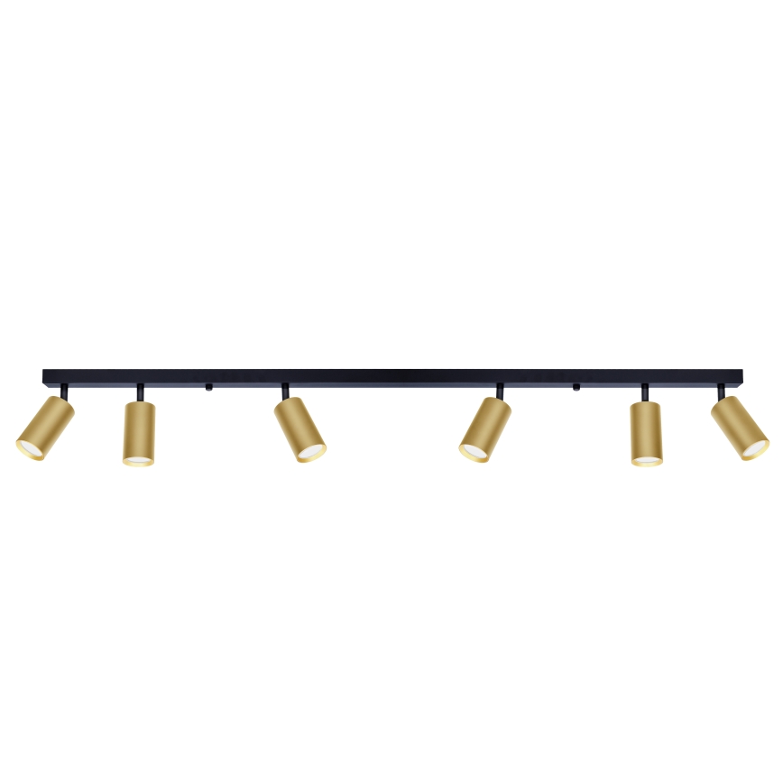 Brilagi - Reflektorska lampa SELE GOLDEN 6xGU10/30W/230V crno/zlatna