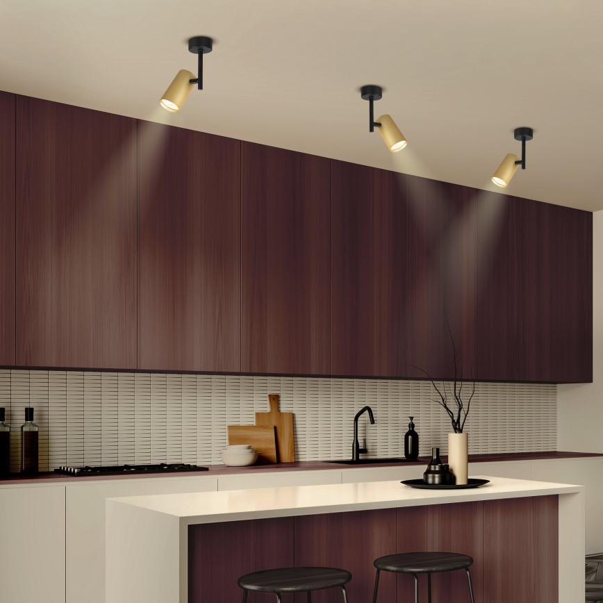 Brilagi - Reflektorska lampa SELE VERTICAL 1xGU10/30W/230V crno/zlatna