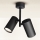 Brilagi - Reflektorska lampa SELE VERTICAL 2xGU10/30W/230V crno