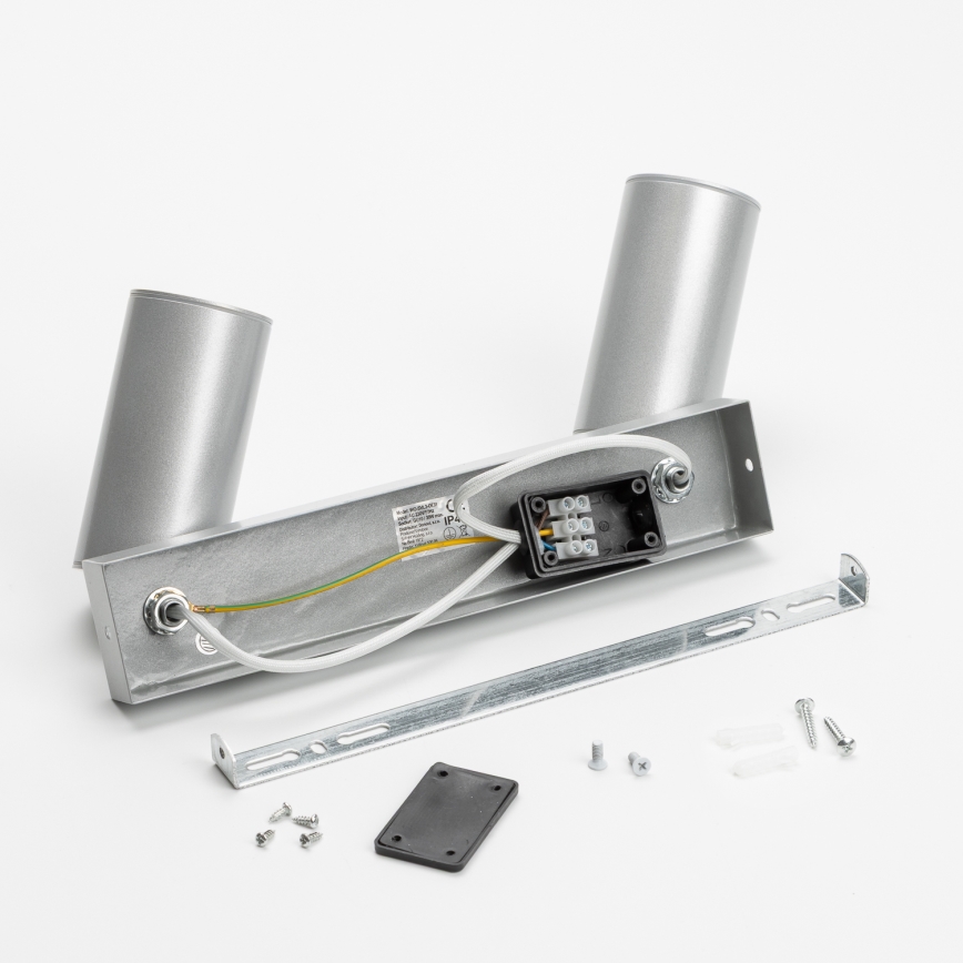 Brilagi - Reflektorska lampa za kupatilo SELE 2xGU10/30W/230V IP44 srebrno