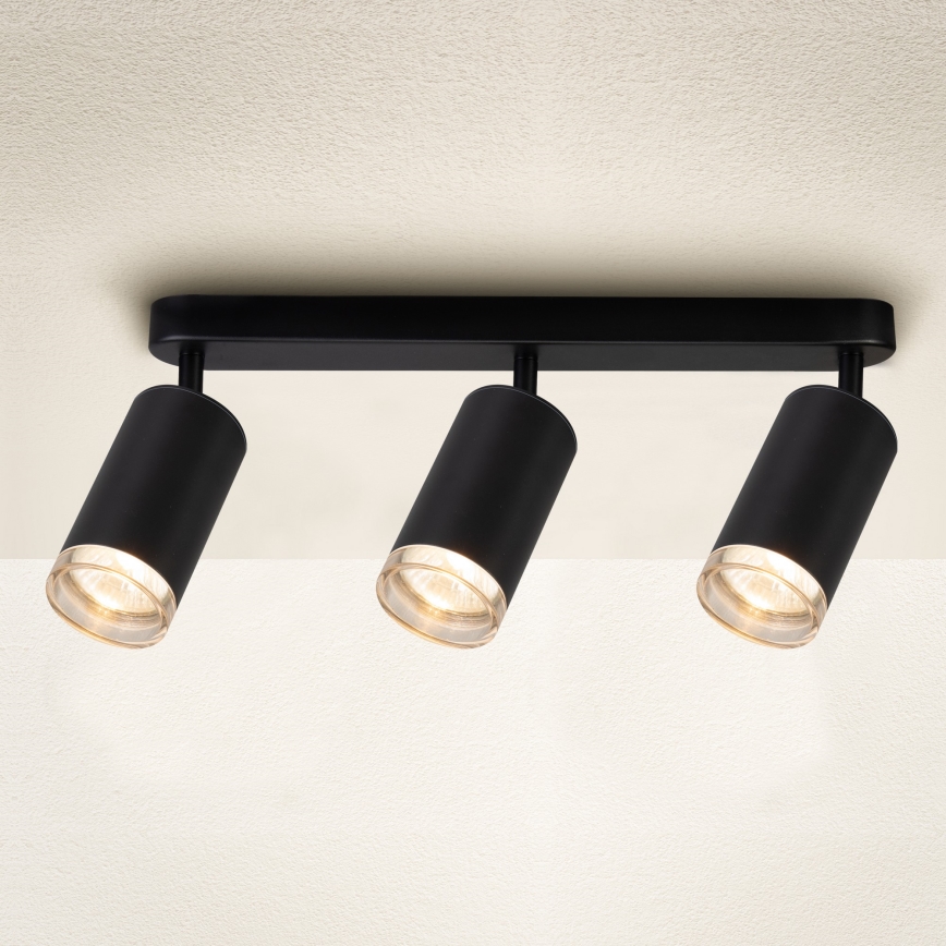 Brilagi - Reflektorska lampa za kupatilo SELE 3xGU10/30W/230V IP44 crno