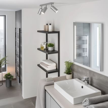 Brilagi - Reflektorska lampa za kupatilo SELE 3xGU10/30W/230V IP44 srebrno