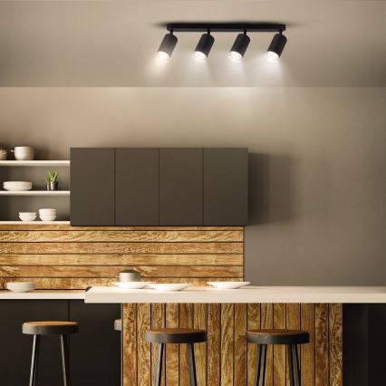Brilagi - Reflektorska lampa za kupatilo SELE 4xGU10/30W/230V IP44 crno