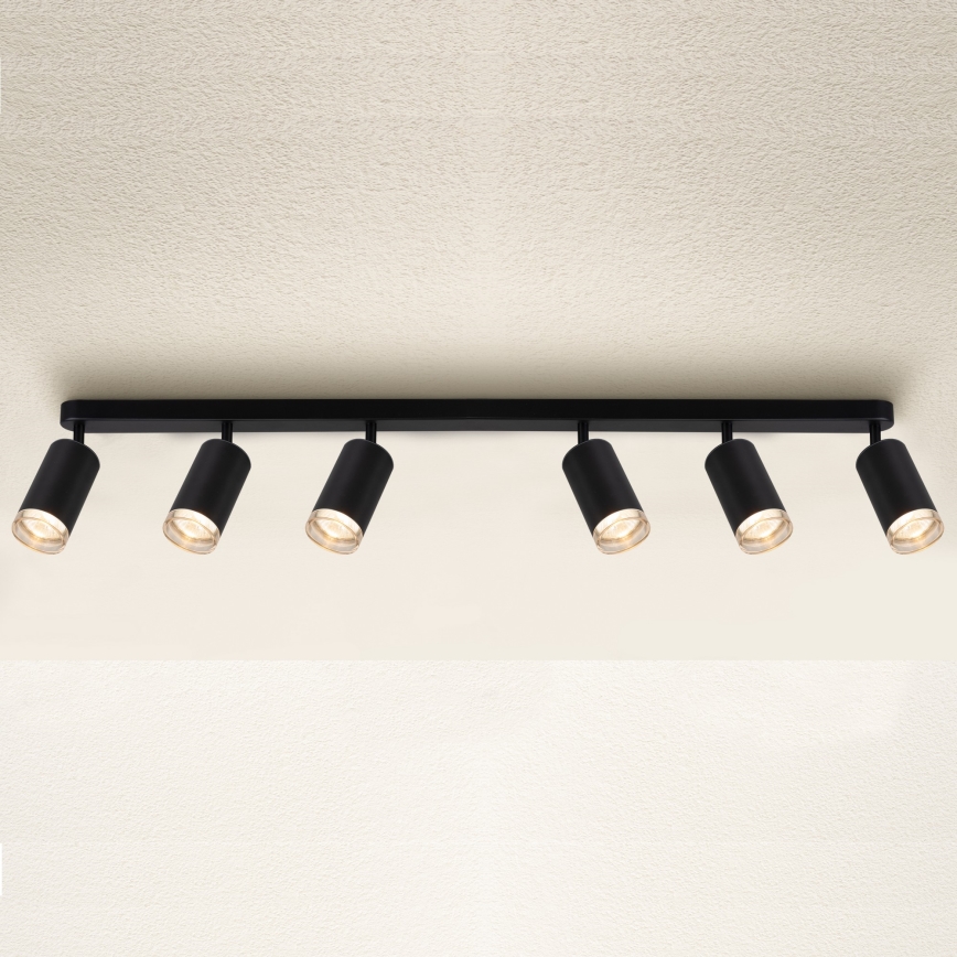 Brilagi - Reflektorska lampa za kupatilo SELE 6xGU10/30W/230V IP44 crno