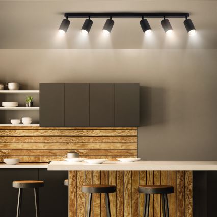 Brilagi - Reflektorska lampa za kupatilo SELE 6xGU10/30W/230V IP44 crno