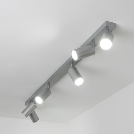 Brilagi - Reflektorska lampa za kupatilo SELE 6xGU10/30W/230V IP44 srebrno