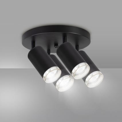 Brilagi - Reflektorska lampa za kupatilo SELE AQUA 4xGU10/30W/230V IP44 crno