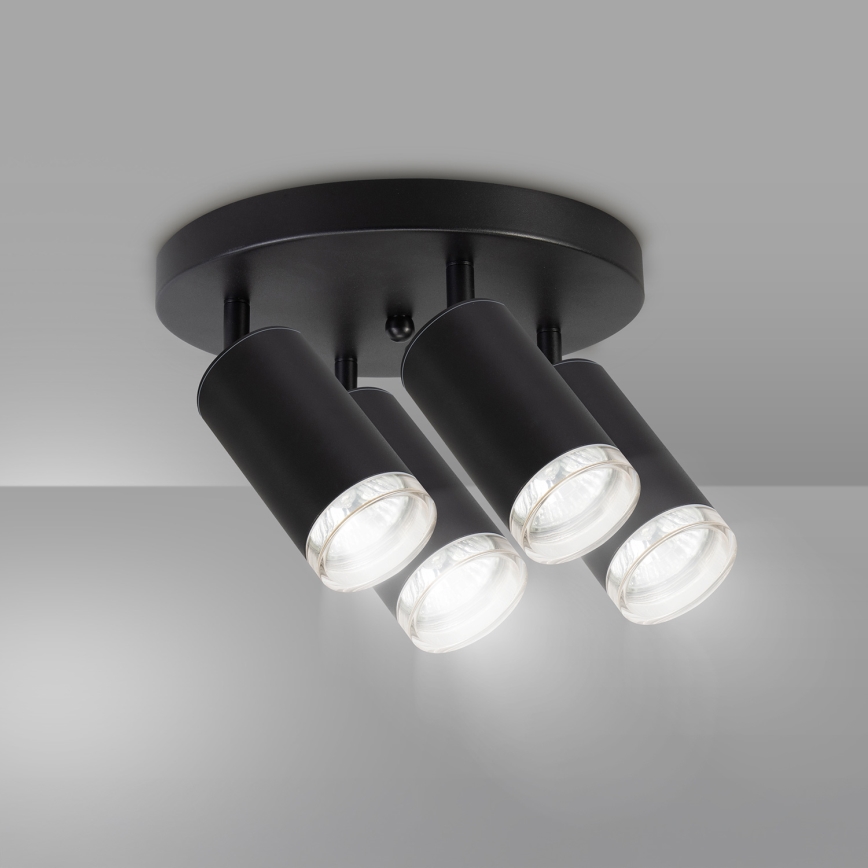 Brilagi - Reflektorska lampa za kupatilo SELE AQUA 4xGU10/30W/230V IP44 crno