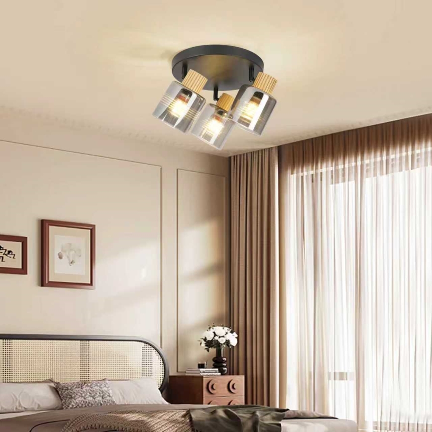 Brilagi - Reflektorska svetiljka HYGGE 3xE14/15W/230V crna/zadimljena