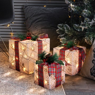 Brilagi - SET od 3 LED spoljašnje božićne dekoracije LED/230V IP44 pokloni