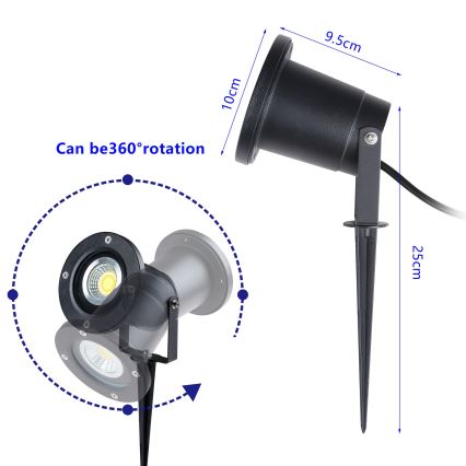 Brilagi - Spoljašnja lampa SPIKE 1xGU10/50W/230V IP65