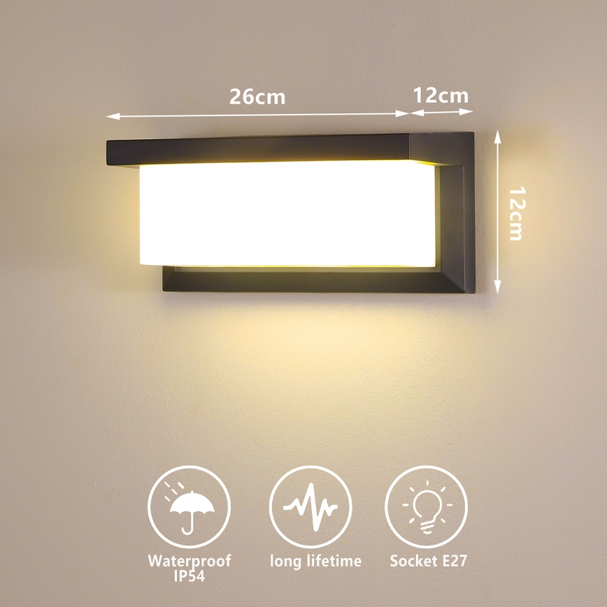 Brilagi - Spoljašnja zidna lampa BRICKY 1xE27/60W/230V Antracit IP54