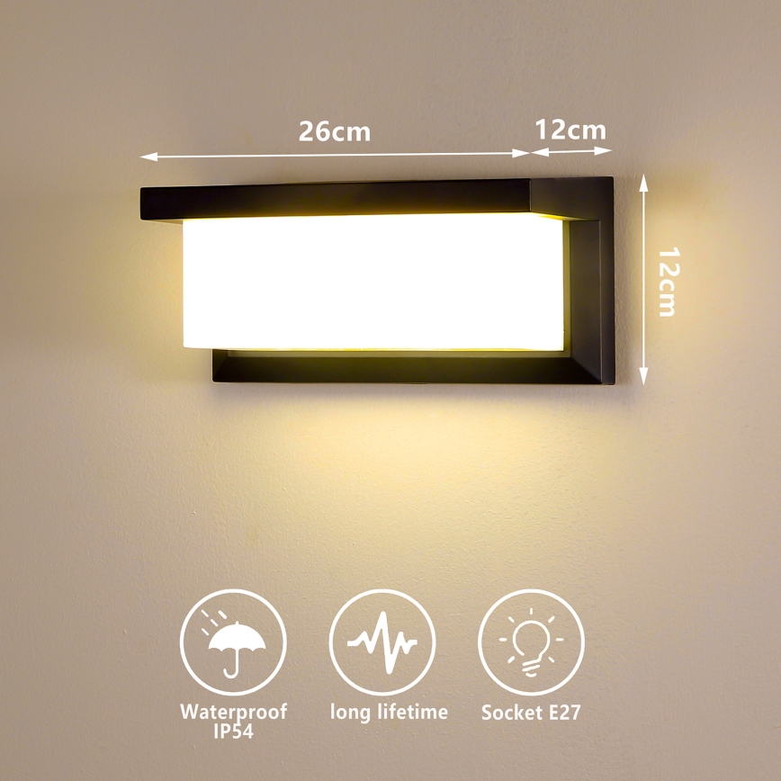 Brilagi - Spoljašnja zidna lampa BRICKY 1xE27/60W/230V crno IP54