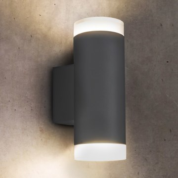 Brilagi - Spoljašnja zidna lampa MATERA 2xGU10/30W/230V Antracit IP54