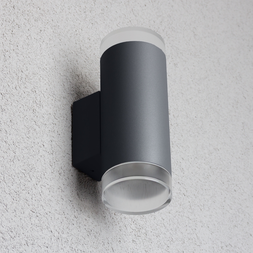 Brilagi - Spoljašnja zidna lampa MATERA 2xGU10/30W/230V Antracit IP54