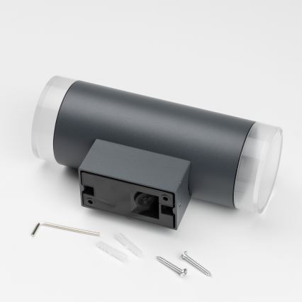 Brilagi - Spoljašnja zidna lampa MATERA 2xGU10/30W/230V Antracit IP54