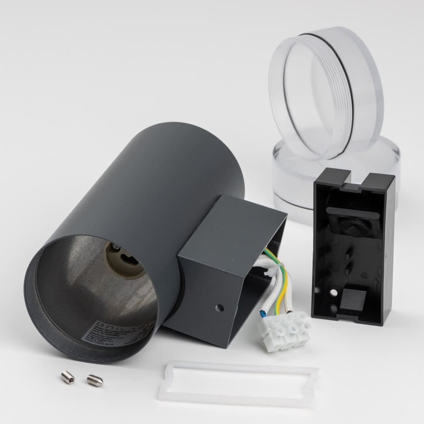 Brilagi - Spoljašnja zidna lampa MATERA 2xGU10/30W/230V Antracit IP54