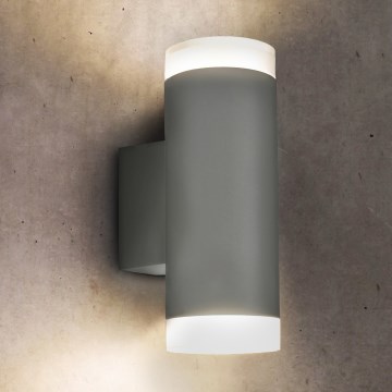 Brilagi - Spoljašnja zidna lampa MATERA 2xGU10/30W/230V sivo IP54