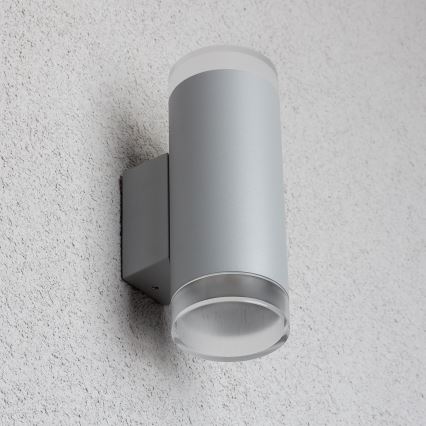 Brilagi - Spoljašnja zidna lampa MATERA 2xGU10/30W/230V sivo IP54