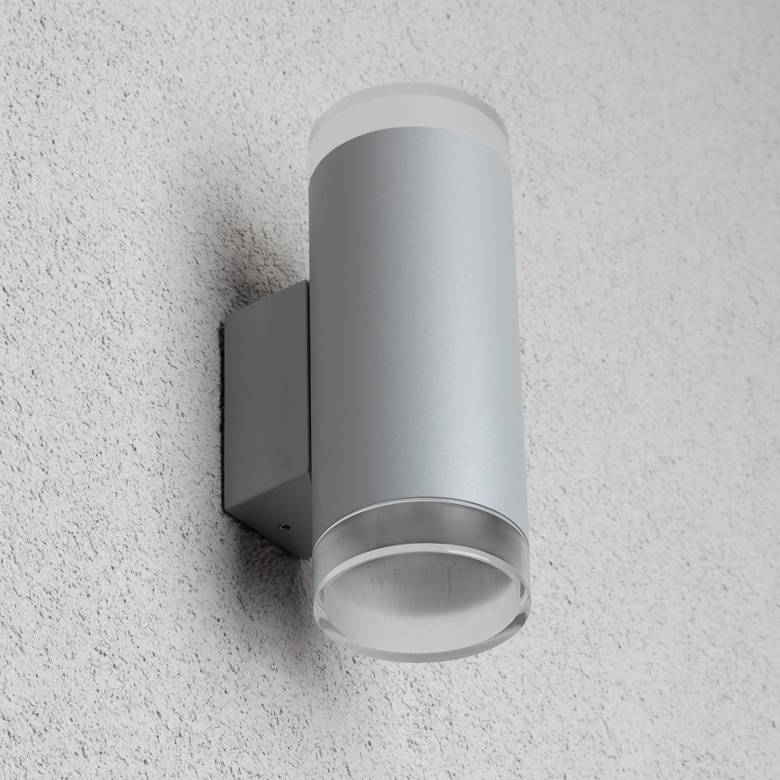 Brilagi - Spoljašnja zidna lampa MATERA 2xGU10/30W/230V sivo IP54