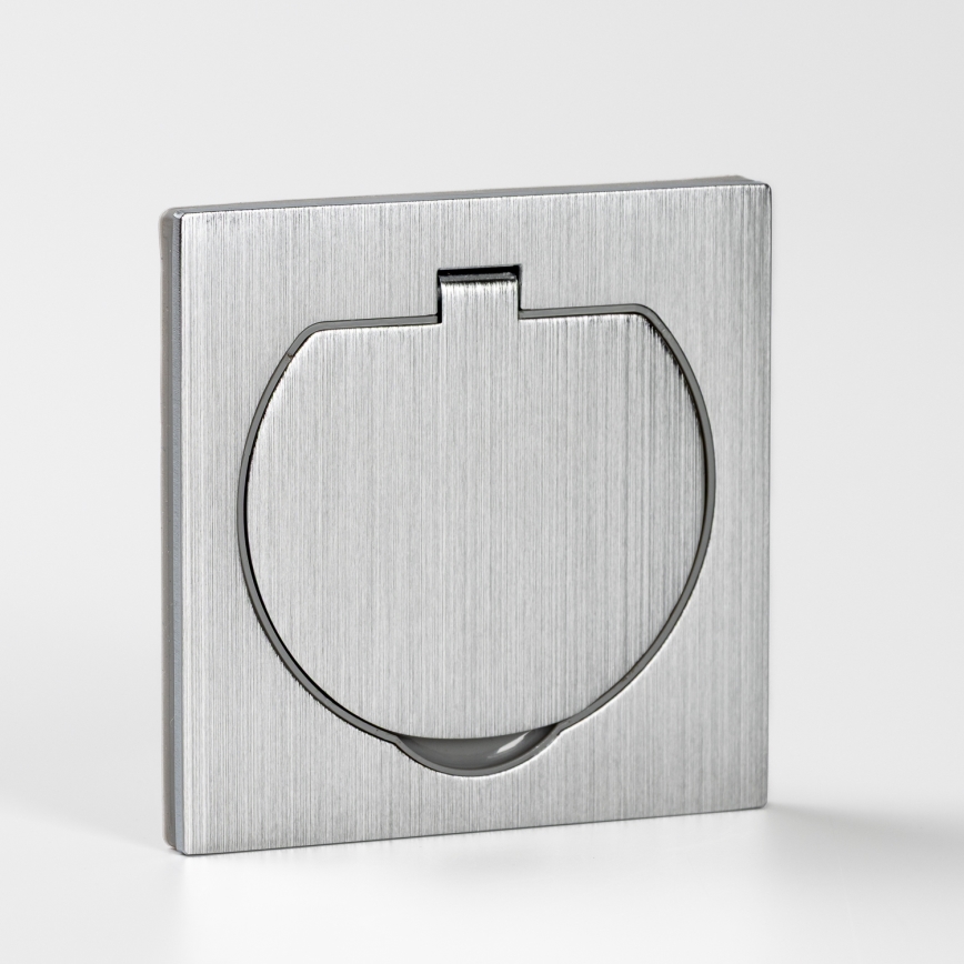 Brilagi - Spoljna ugradna podna utičnica IP55, mat hrom, kvadratna