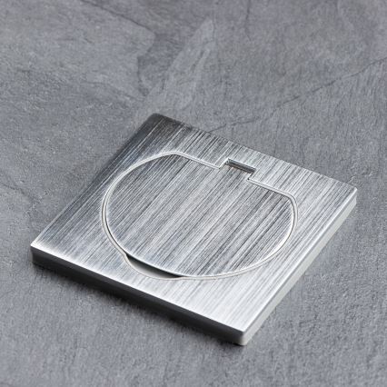 Brilagi - Spoljna ugradna podna utičnica IP55, mat hrom, kvadratna