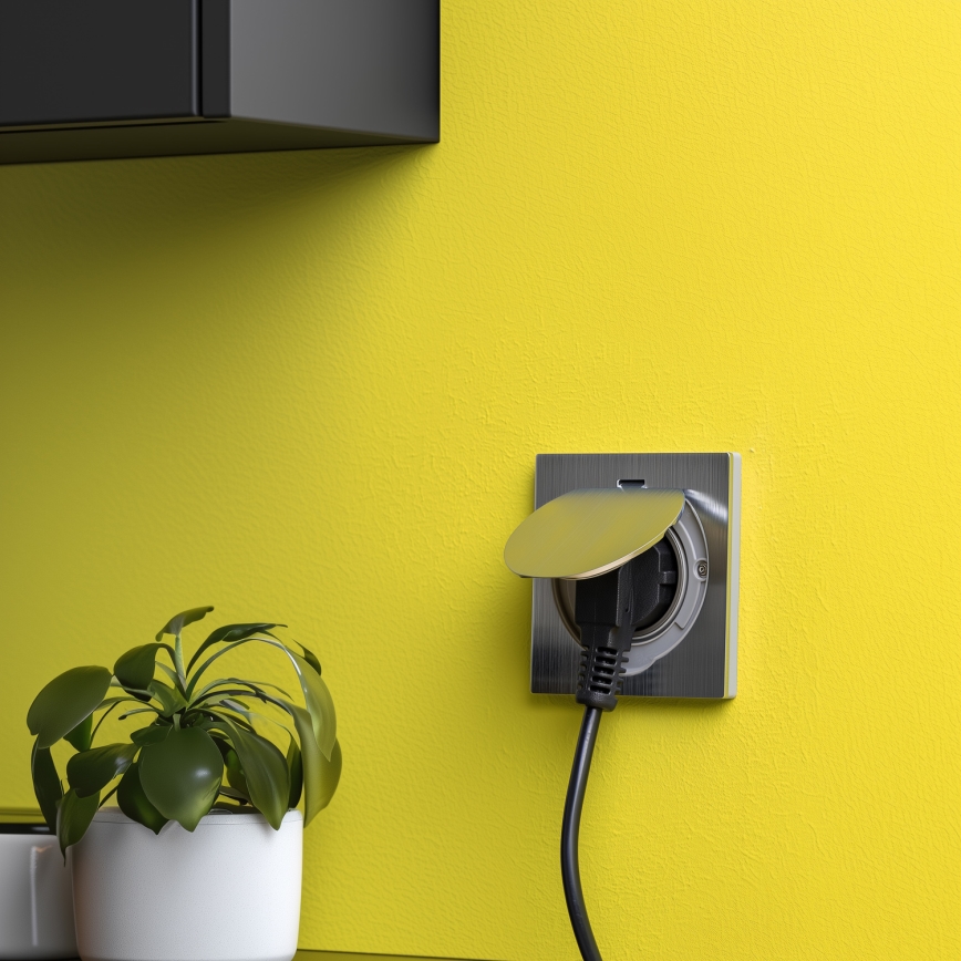 Brilagi - Spoljna ugradna podna utičnica IP55, mat hrom, kvadratna