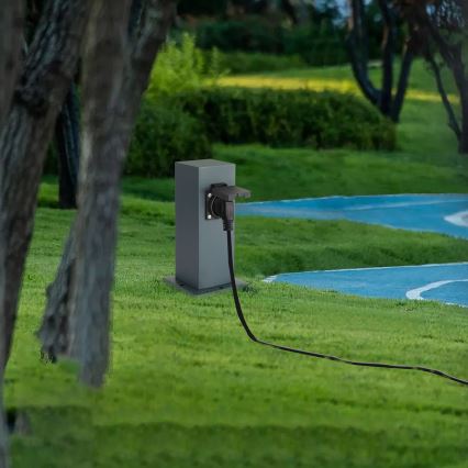 Brilagi - Spoljni stub sa utičnicama PILLAR 1U SCHUKO 230V IP44 antracit