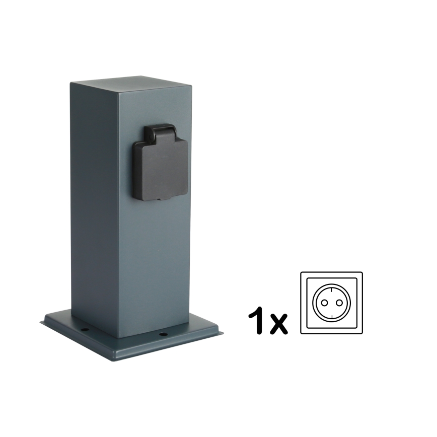 Brilagi - Spoljni stub sa utičnicama PILLAR 1U SCHUKO 230V IP44 antracit