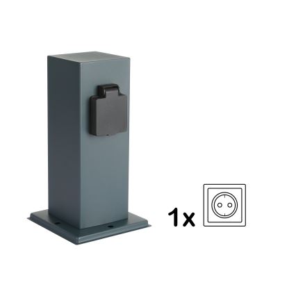 Brilagi - Spoljni stub sa utičnicama PILLAR 1Z 230V IP44 antracit